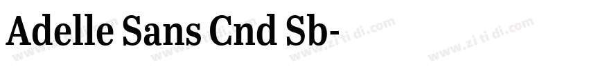 Adelle Sans Cnd Sb字体转换